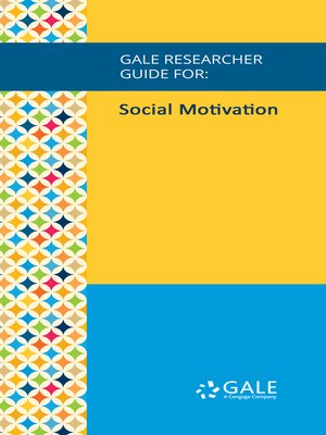 cover image of Gale Researcher Guide for: Social Motivation